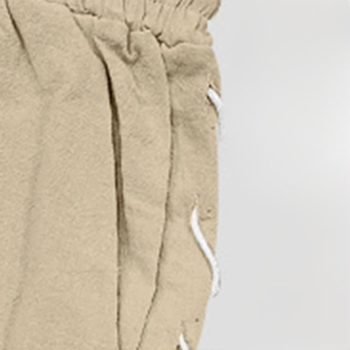 Buddha Stones Sommer-Freizeit-Bermudashorts mit Kordelzug, Seitenschlitz, einfarbig, Herren-Geradebeinhose mit Taschen - image 6