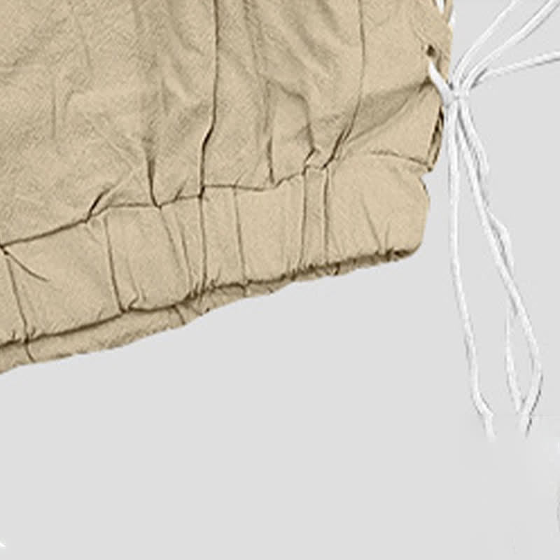 Buddha Stones Sommer-Freizeit-Bermudashorts mit Kordelzug, Seitenschlitz, einfarbig, Herren-Geradebeinhose mit Taschen - image 7