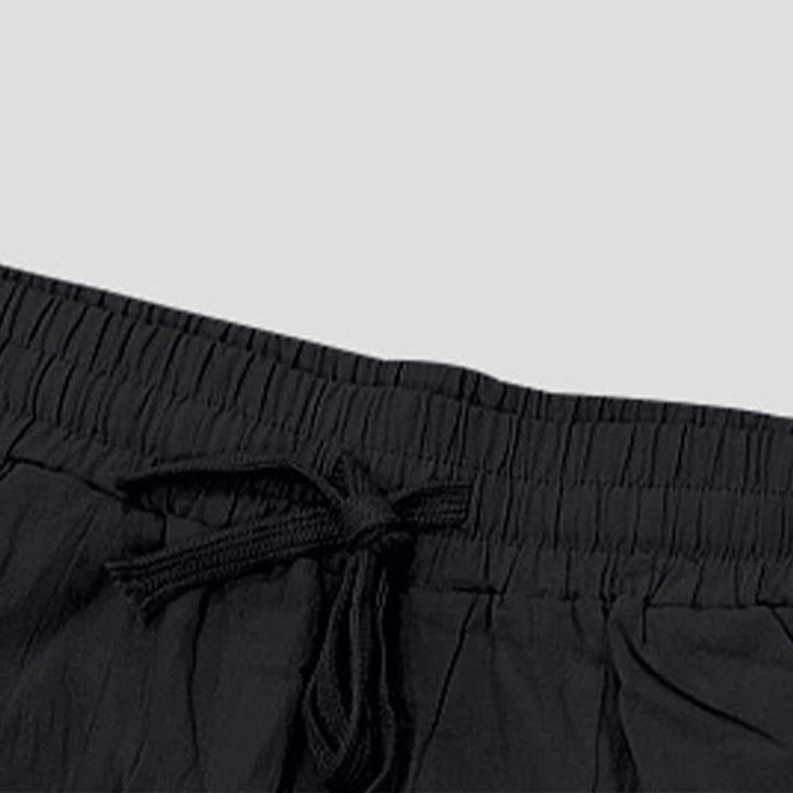 Buddha Stones Sommer-Freizeit-Bermudashorts mit Kordelzug, Seitenschlitz, einfarbig, Herren-Geradebeinhose mit Taschen - image 12