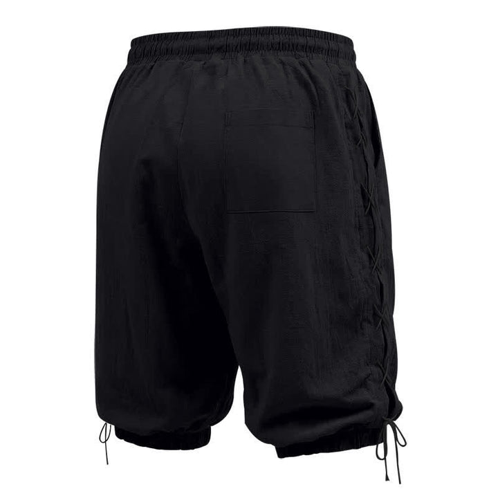 Buddha Stones Sommer-Freizeit-Bermudashorts mit Kordelzug, Seitenschlitz, einfarbig, Herren-Geradebeinhose mit Taschen - image 11