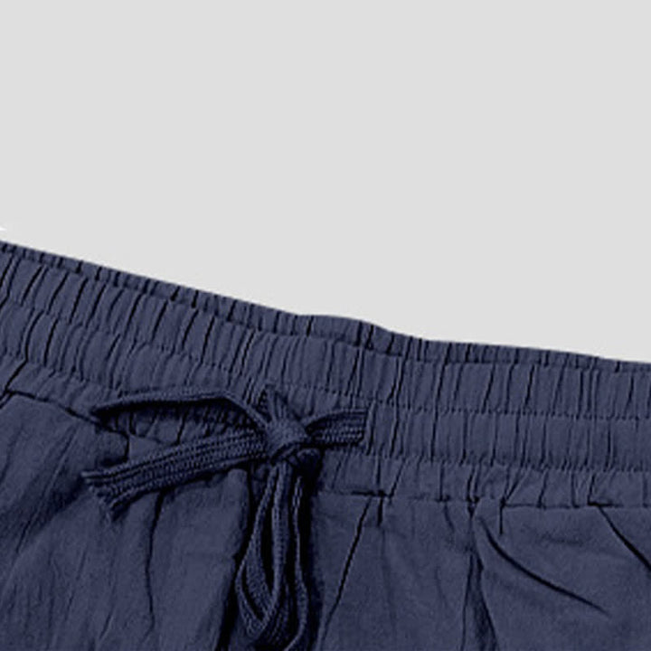 Buddha Stones Sommer-Freizeit-Bermudashorts mit Kordelzug, Seitenschlitz, einfarbig, Herren-Geradebeinhose mit Taschen - image 46