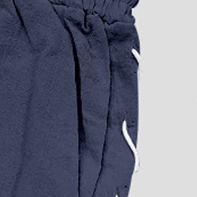 Buddha Stones Sommer-Freizeit-Bermudashorts mit Kordelzug, Seitenschlitz, einfarbig, Herren-Geradebeinhose mit Taschen - image 47