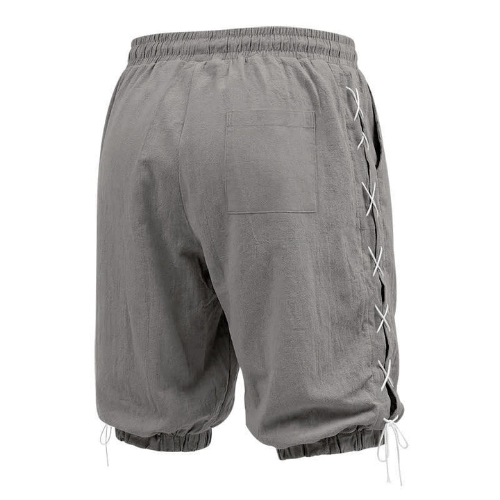 Buddha Stones Sommer-Freizeit-Bermudashorts mit Kordelzug, Seitenschlitz, einfarbig, Herren-Geradebeinhose mit Taschen - image 37