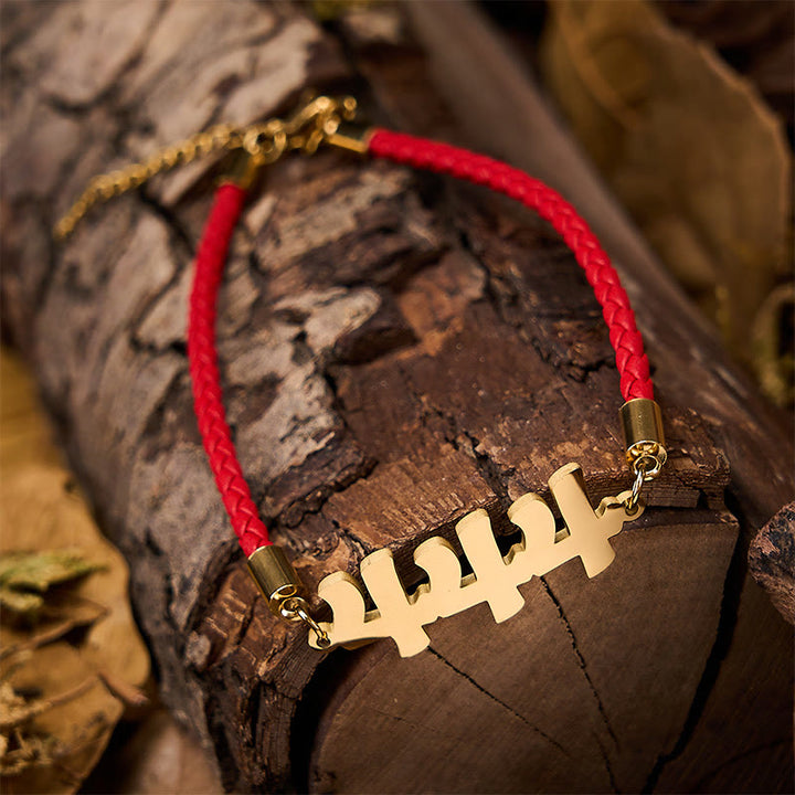 Buddha Stones Engelszahlen-Armband aus Titanstahl, verstellbar, mit Glaubensmotiv - image 14