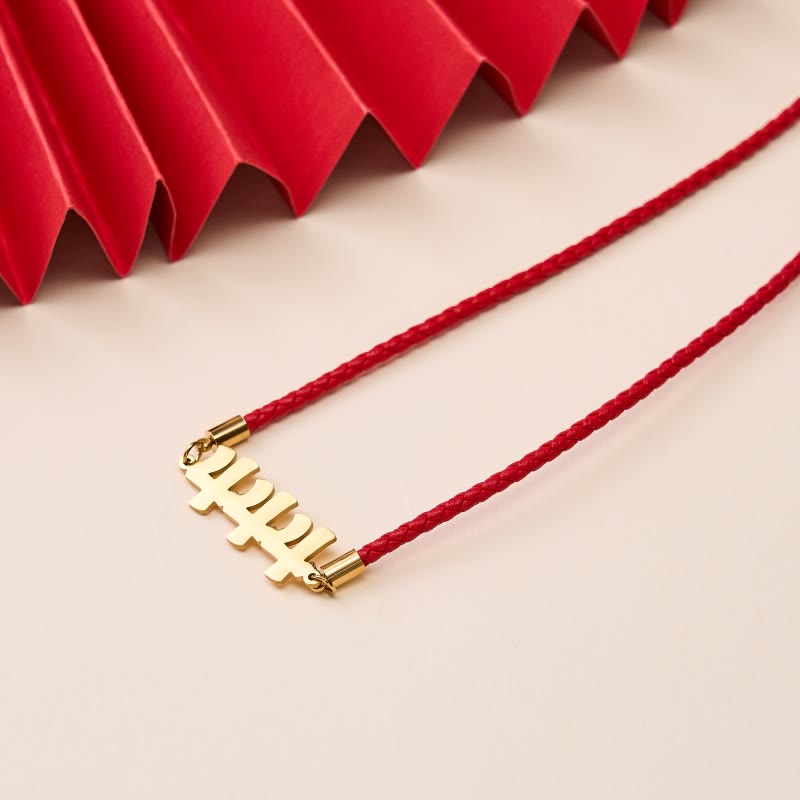 Buddha Stones Engelszahlen-Halskette aus Titanstahl mit verstellbarer Kette und Glaubensanhänger - image 9
