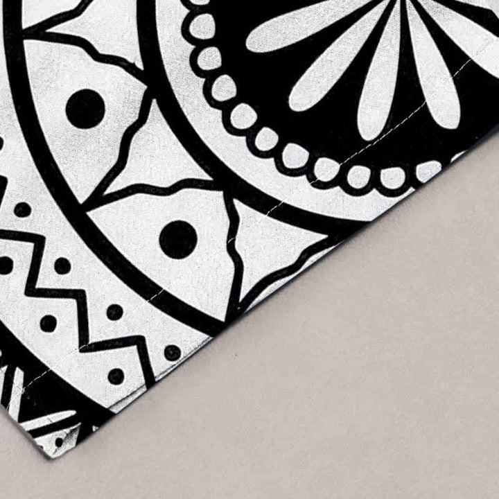 Buddha Stones Herrenhose aus Baumwolle mit Ombré-Mandala-Muster, schmal zulaufend und mit Taschen - image 6