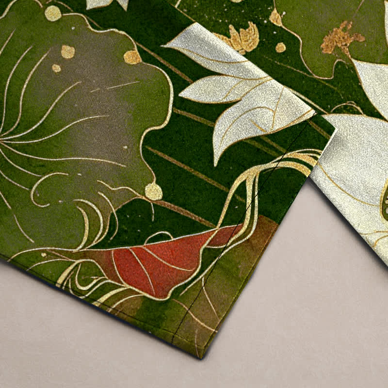 Buddha Stones Herrenhose aus Baumwolle mit Lotus- und Wolkenmuster, schmal zulaufend und mit Taschen - image 10