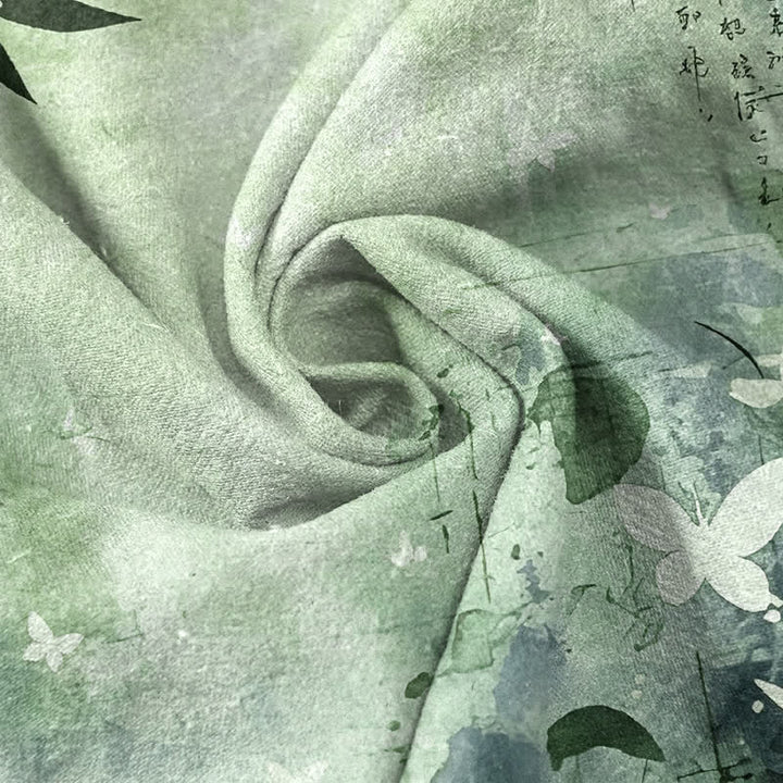 Buddha Stones Herrenhose mit schmal zulaufendem Schnitt und Taschen, bedruckt mit Baumwolltinte und Bambusmuster - image 7