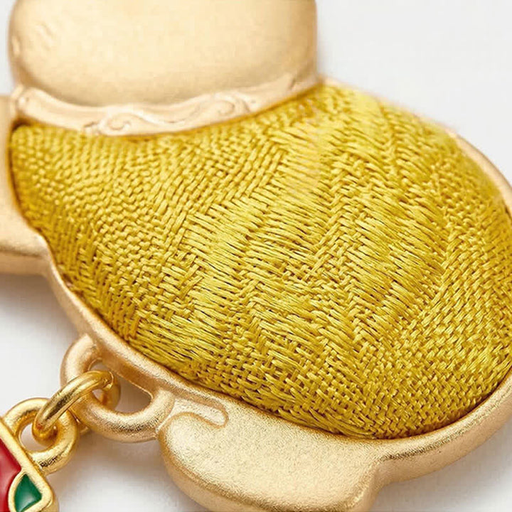 Buddha Stones Song Brocade Lucky Winking Cat Tassel Geschenkbox Schlüsselanhänger - image 4
