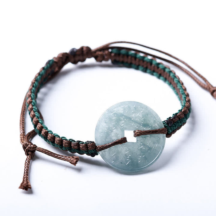 Buddha Stones Jade Peace Buckle Handgewebtes Armband für mehr Ruhe und Gelassenheit, verstellbar - image 9