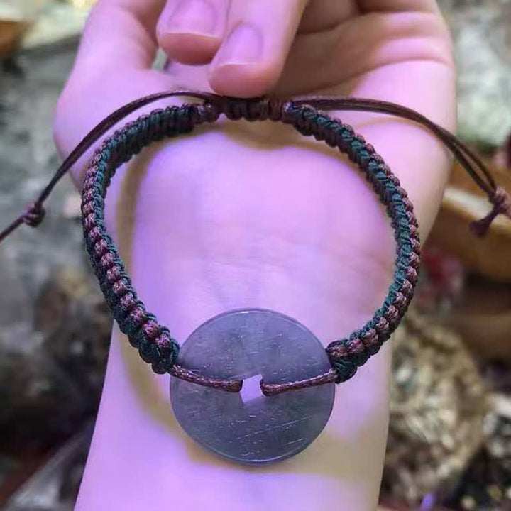 Buddha Stones Jade Peace Buckle Handgewebtes Armband für mehr Ruhe und Gelassenheit, verstellbar - image 10
