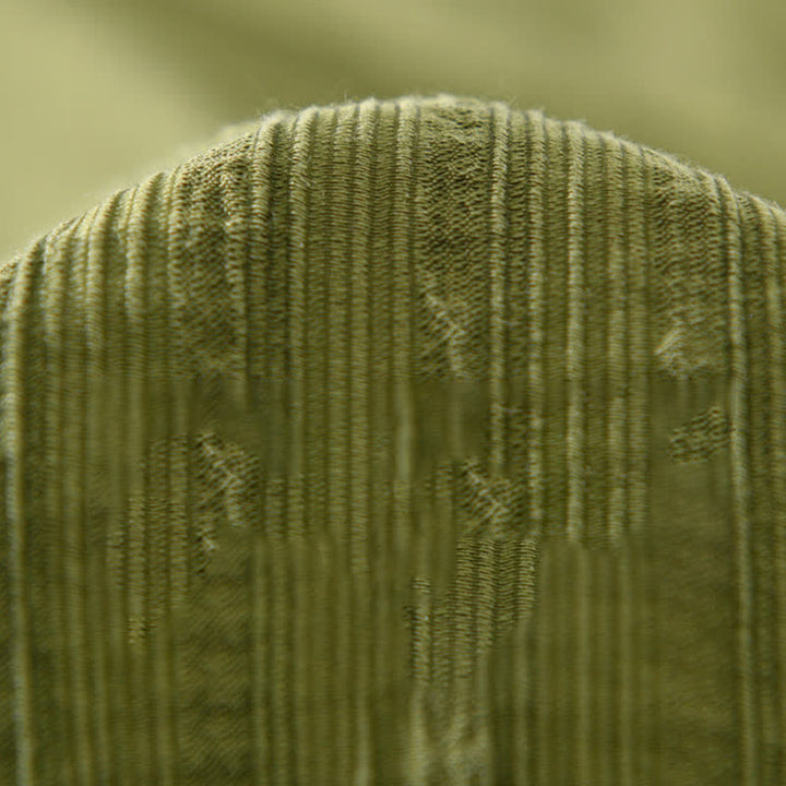 Buddha Stones Lässiges, minimalistisches Sommerhemd mit Knopfleiste für Herren, einfarbig - image 8