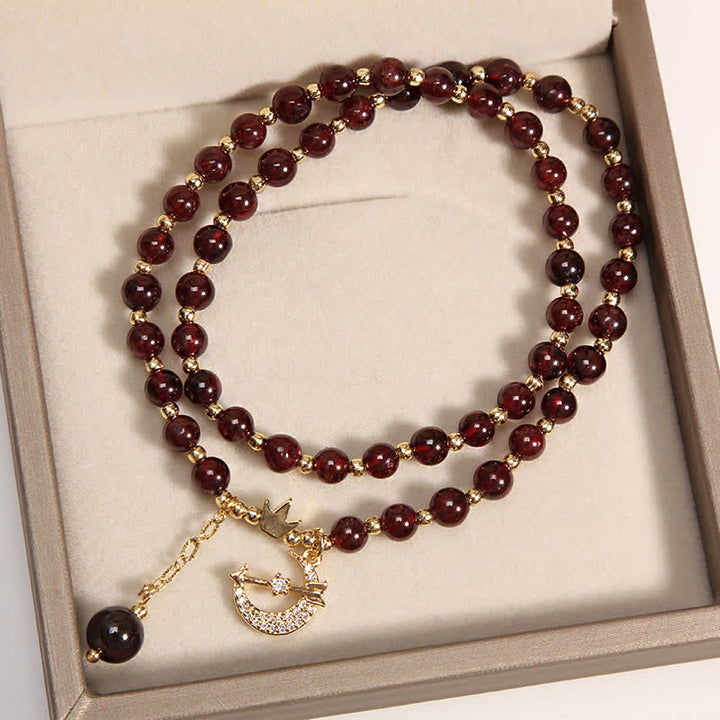 Buddha Stones Mond- und Kronen-Reinigungs-Doppelwickel-Perlenarmband - image 4