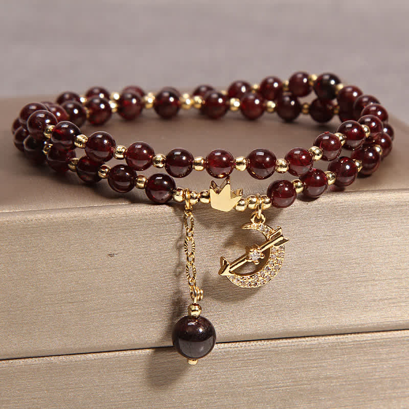 Buddha Stones Mond- und Kronen-Reinigungs-Doppelwickel-Perlenarmband - image 8