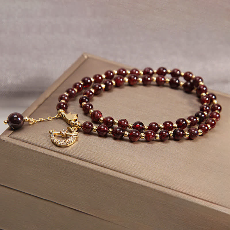 Buddha Stones Mond- und Kronen-Reinigungs-Doppelwickel-Perlenarmband - image 9
