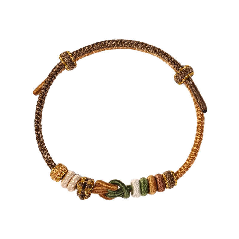 Buddha Stones Handgewebtes Armband „Prosperous Universe“ aus mehrfarbiger Kordel - image 3