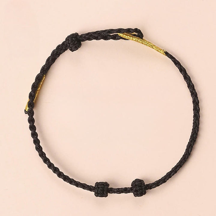 Buddha Stones Handgewebtes Armband aus rotem Garn mit dem Aufdruck „Om Mani Padme Hum“, verstellbar zum Selbermachen - image 21
