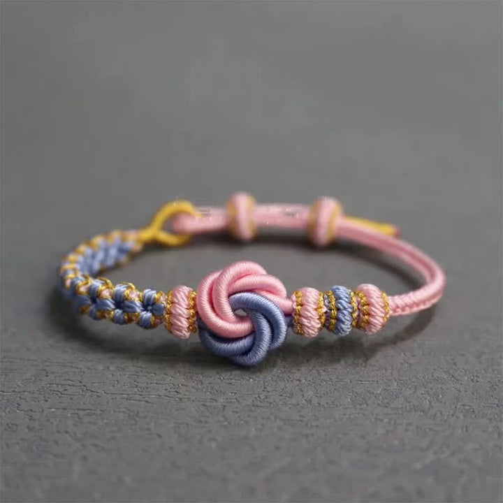 Buddha Stones Mandala-Armband aus geflochtenem Seil – ein Symbol des Selbstvertrauens - Rosa - Kein Zubehör - image 32