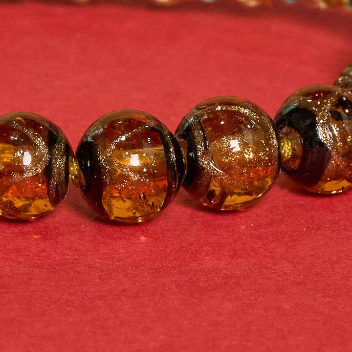 Buddha Stones Tibetisches Liuli-Glasperlenarmband mit fünf Himmelsrichtungen, Göttern des Reichtums und Buddha-Augen - image 18