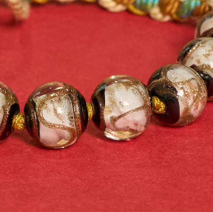 Buddha Stones Tibetisches Liuli-Glasperlenarmband mit fünf Himmelsrichtungen, Göttern des Reichtums und Buddha-Augen - image 24