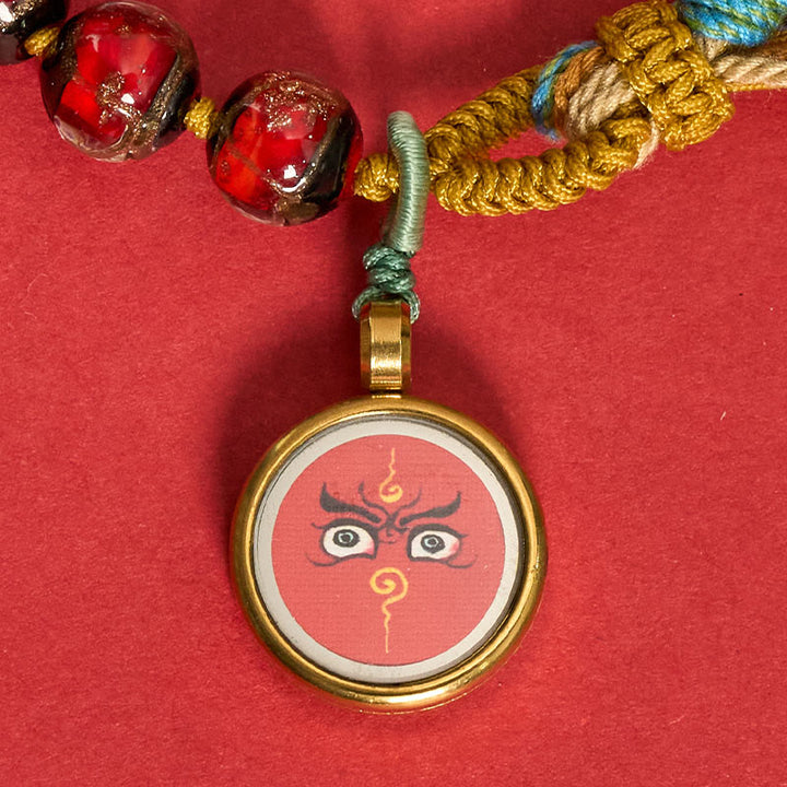 Buddha Stones Tibetisches Liuli-Glasperlenarmband mit fünf Himmelsrichtungen, Göttern des Reichtums und Buddha-Augen - image 11