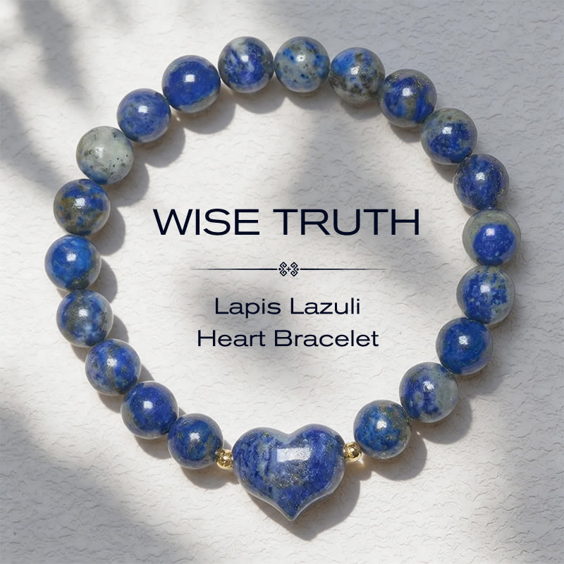 Buddha Stones Natürliches Amethyst-Grünes Aventurin-Tigerauge-Erdbeerquarz-Liebesherz-Spirituelles Armband - Lapislazuli (Handgelenkumfang 14-16 cm) - image 35