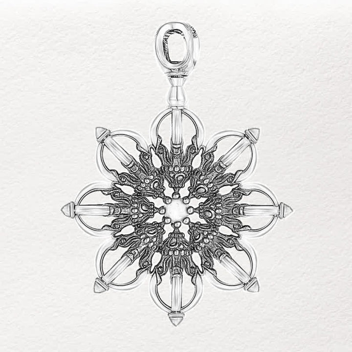 Buddha Stones Kupferne Lotus-Anhänger-Halskette „Neubeginn“ - image 2