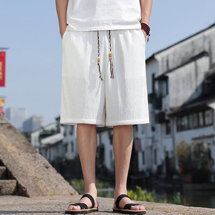 Buddha Stones Sommer-Freizeit-Bermudashorts mit Kordelzug und Taschen für Herren - image 2