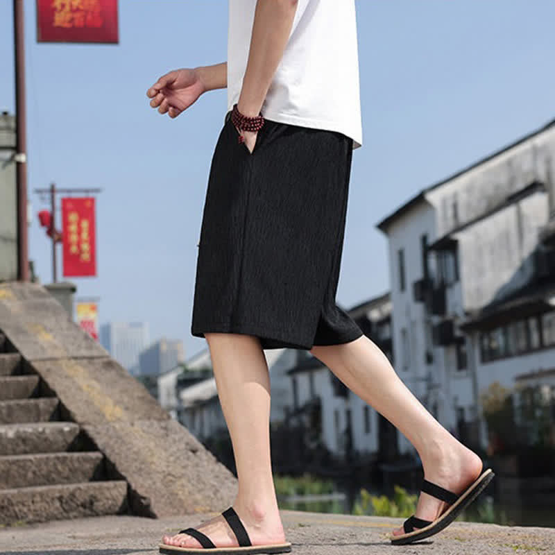 Buddha Stones Sommer-Freizeit-Bermudashorts mit Kordelzug und Taschen für Herren - image 16