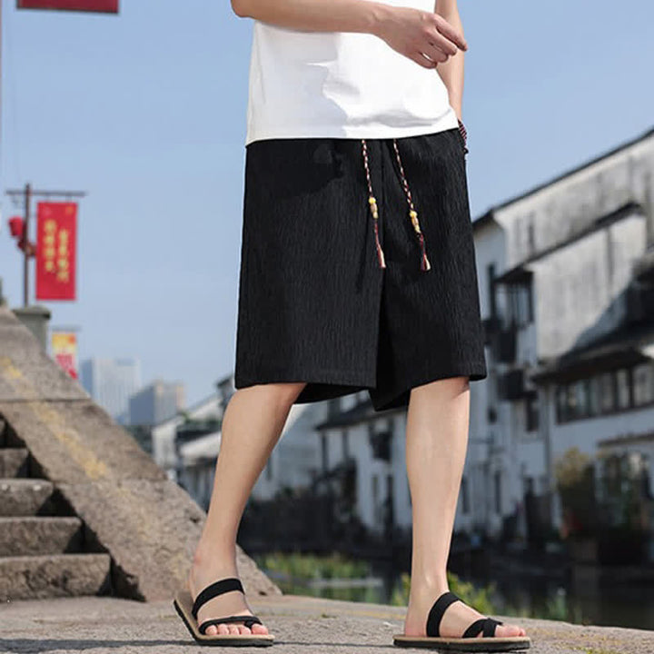 Buddha Stones Sommer-Freizeit-Bermudashorts mit Kordelzug und Taschen für Herren - image 10