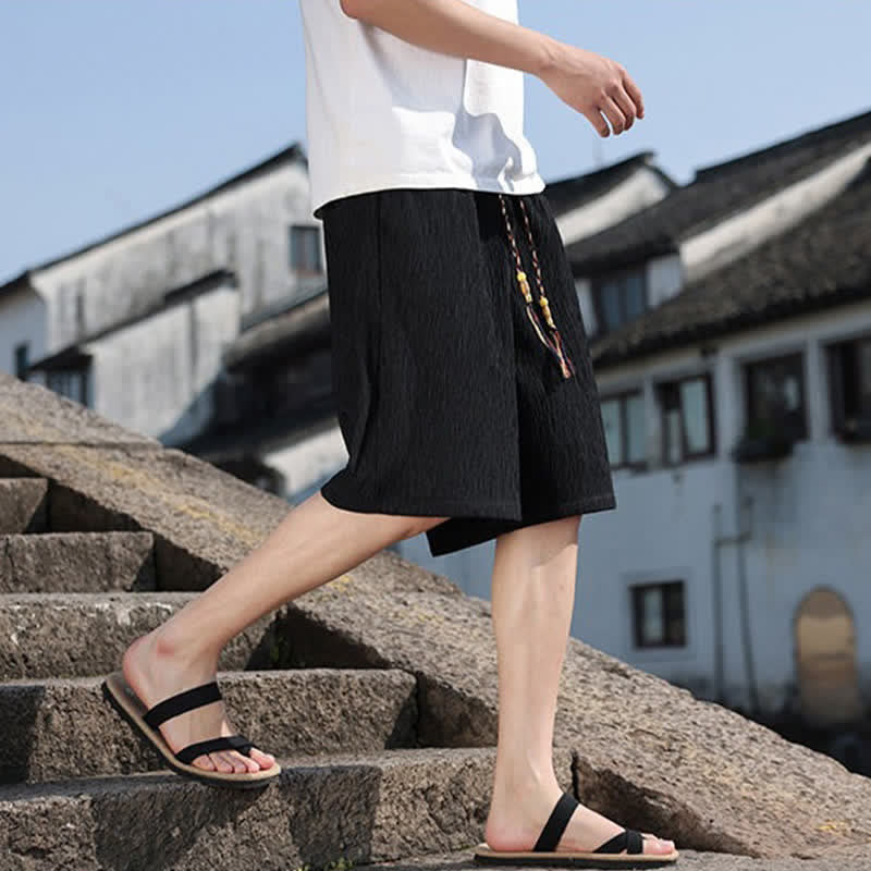 Buddha Stones Sommer-Freizeit-Bermudashorts mit Kordelzug und Taschen für Herren - image 15