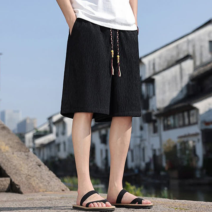 Buddha Stones Sommer-Freizeit-Bermudashorts mit Kordelzug und Taschen für Herren - image 14