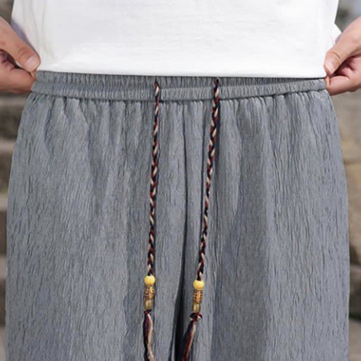 Buddha Stones Sommer-Freizeit-Bermudashorts mit Kordelzug und Taschen für Herren - image 27