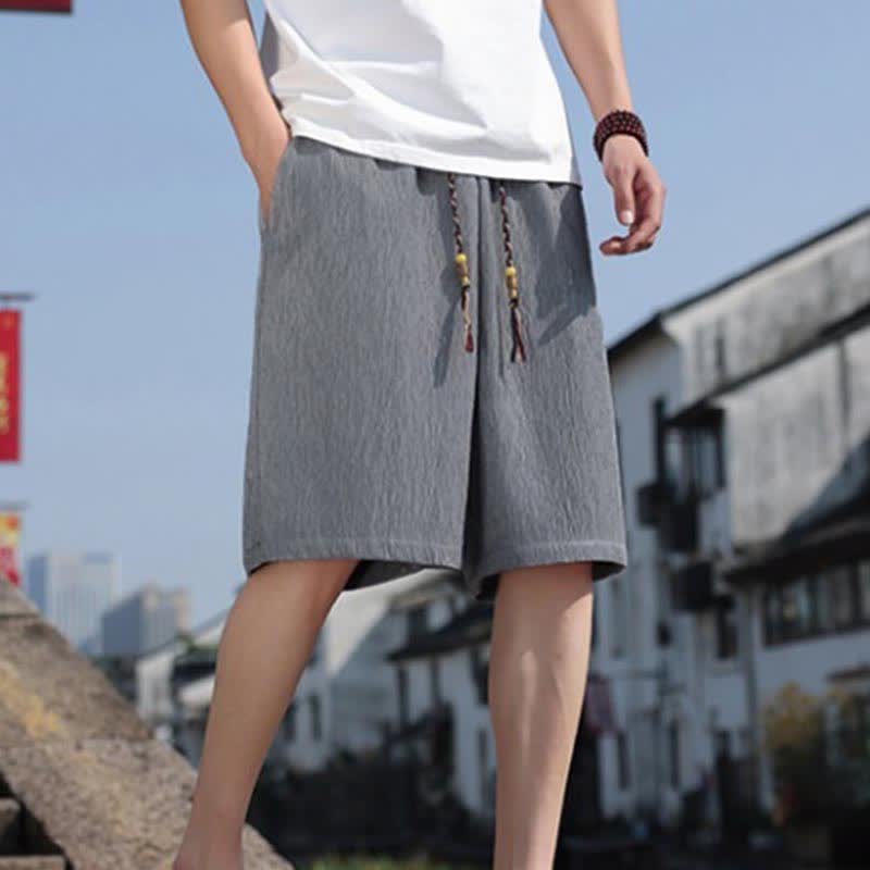 Buddha Stones Sommer-Freizeit-Bermudashorts mit Kordelzug und Taschen für Herren - image 21