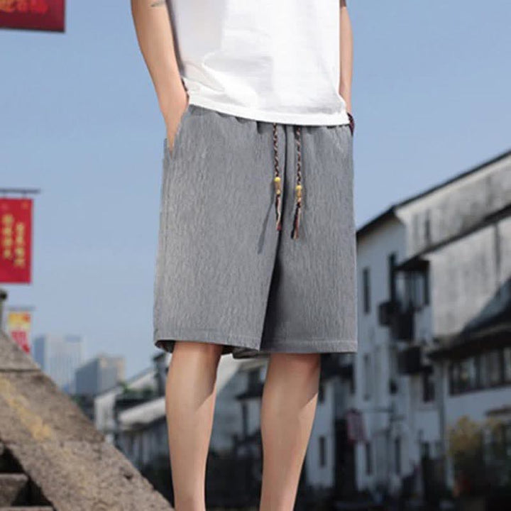 Buddha Stones Sommer-Freizeit-Bermudashorts mit Kordelzug und Taschen für Herren - Silber - US/UK/AU46, EU56 (5XL) - image 18