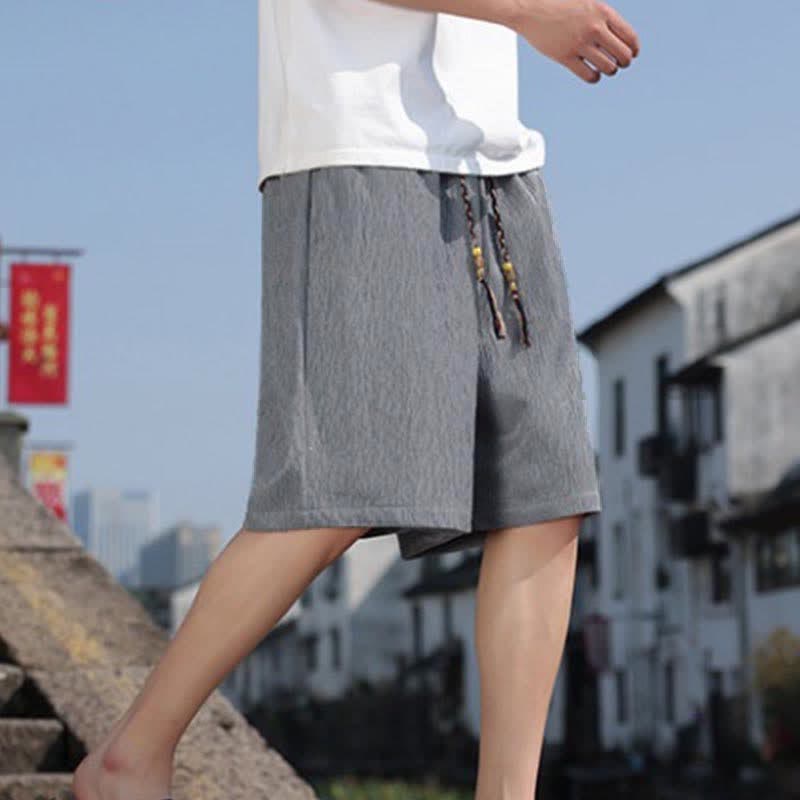 Buddha Stones Sommer-Freizeit-Bermudashorts mit Kordelzug und Taschen für Herren - image 19