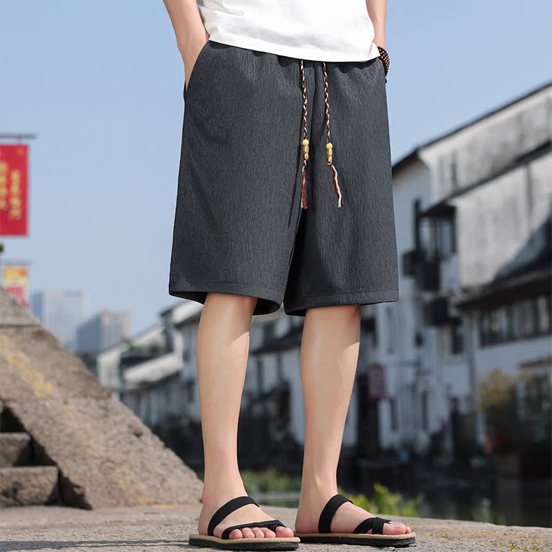 Buddha Stones Sommer-Freizeit-Bermudashorts mit Kordelzug und Taschen für Herren - image 30