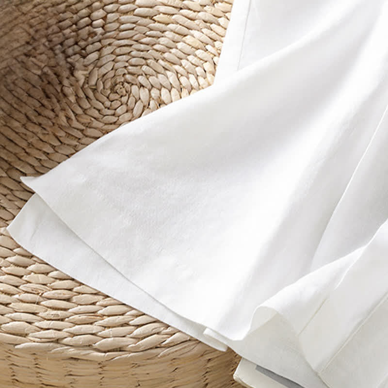 Buddha Stones Lässige, ärmellose Damenblusen mit Abnähern vorne für den Sommer - image 13