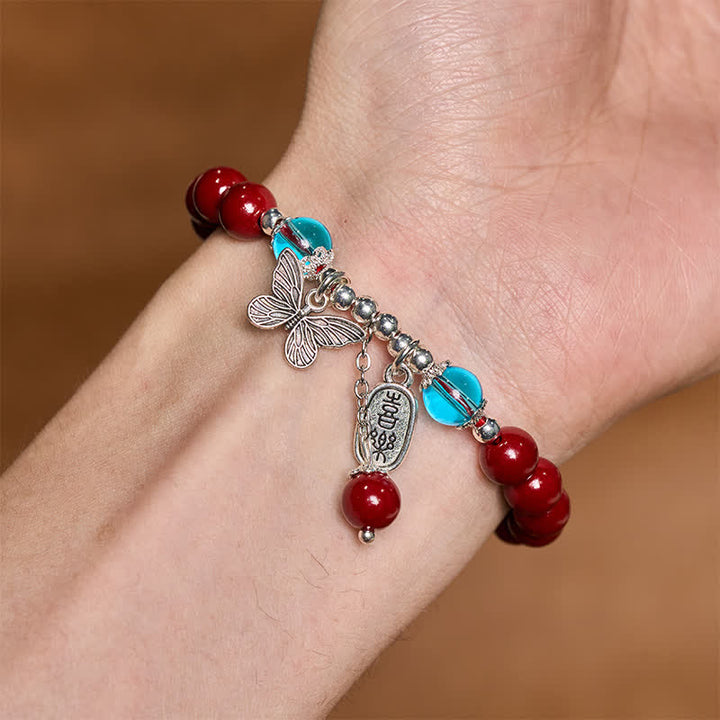 Buddha Stones Armband aus Zinnoberkupfer mit Schmetterlingsmotiv - image 9