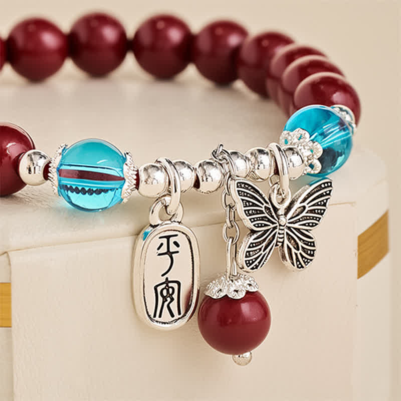 Buddha Stones Armband aus Zinnoberkupfer mit Schmetterlingsmotiv - image 4