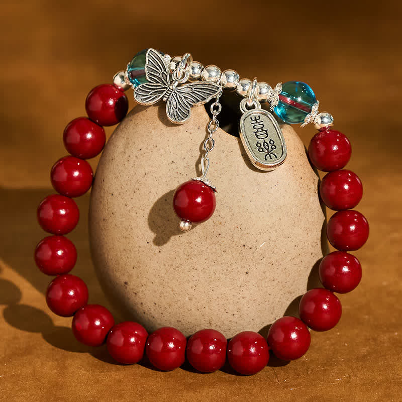 Buddha Stones Armband aus Zinnoberkupfer mit Schmetterlingsmotiv - image 1