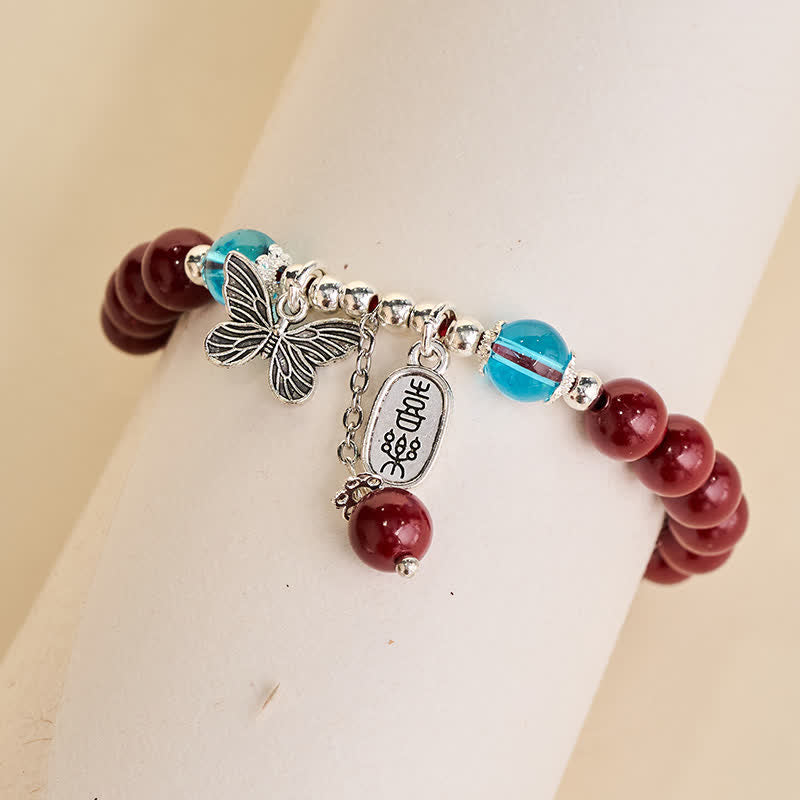 Buddha Stones Armband aus Zinnoberkupfer mit Schmetterlingsmotiv - image 3