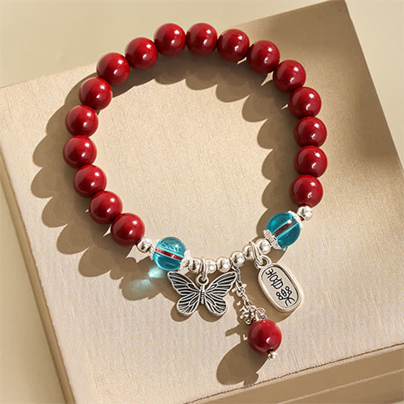 Buddha Stones Armband aus Zinnoberkupfer mit Schmetterlingsmotiv - image 2