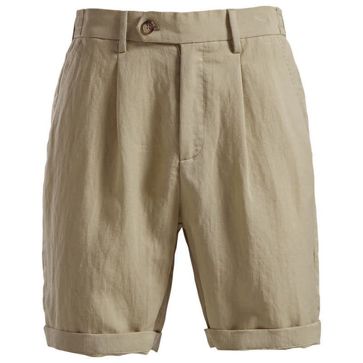Buddha Stones Sommer-Freizeit-Bermudashorts für Herren mit Reißverschluss, Knöpfen und Taschen - Bräunen - US/UK/AU42, EU52 (2XL) - image 0