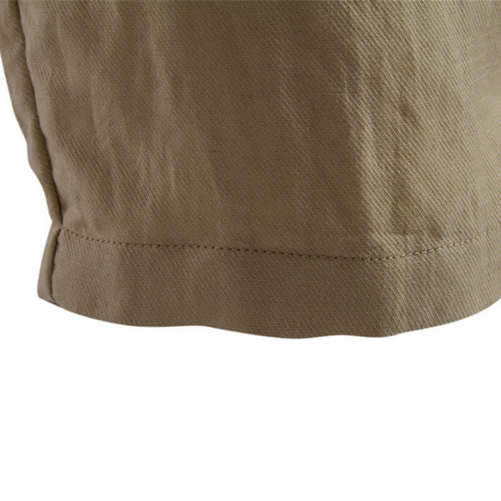 Buddha Stones Sommer-Freizeit-Bermudashorts für Herren mit Reißverschluss, Knöpfen und Taschen - image 11