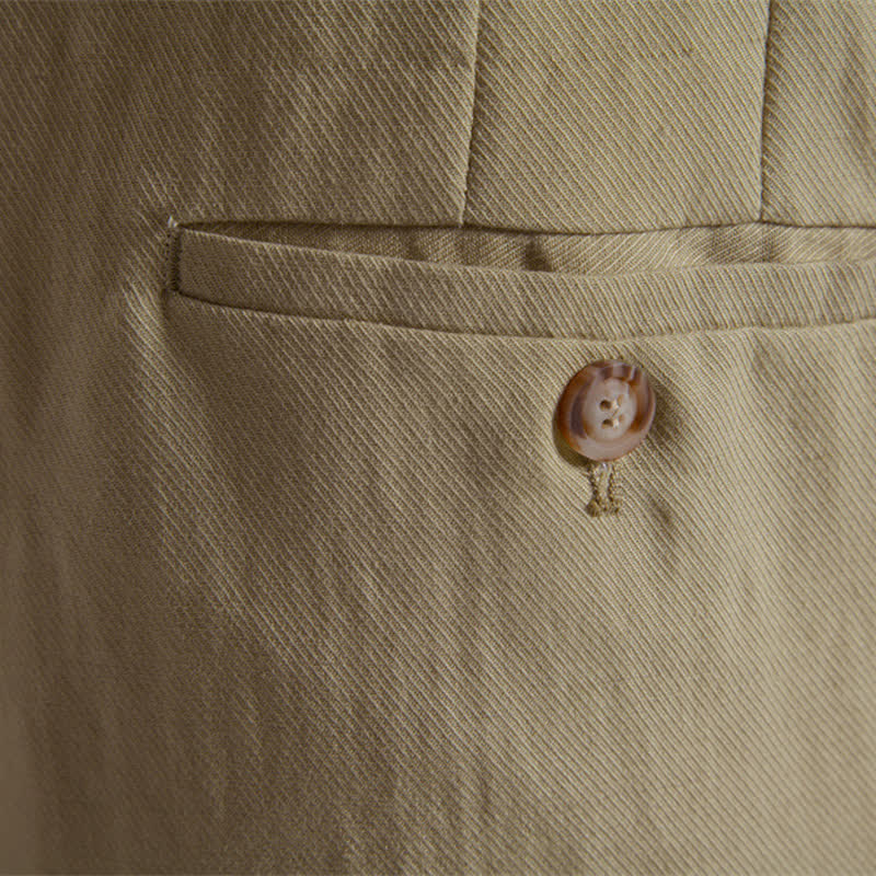 Buddha Stones Sommer-Freizeit-Bermudashorts für Herren mit Reißverschluss, Knöpfen und Taschen - image 9