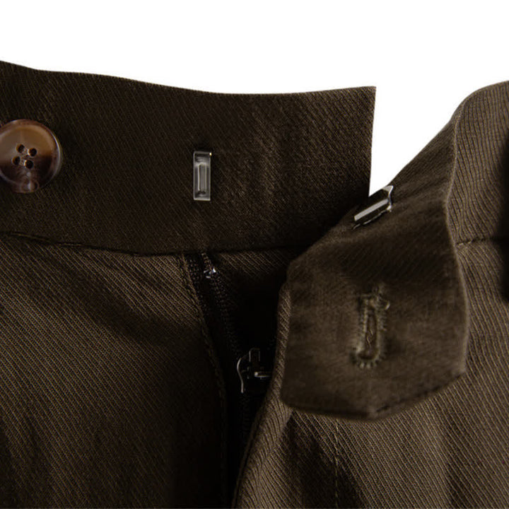Buddha Stones Sommer-Freizeit-Bermudashorts für Herren mit Reißverschluss, Knöpfen und Taschen - image 25