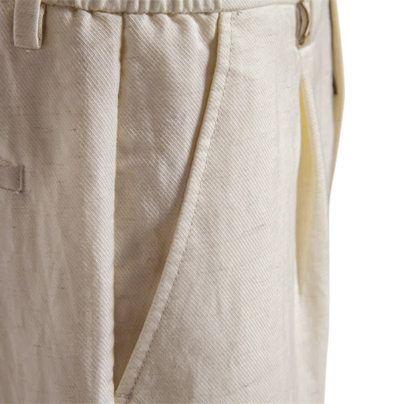 Buddha Stones Sommer-Freizeit-Bermudashorts für Herren mit Reißverschluss, Knöpfen und Taschen - image 34