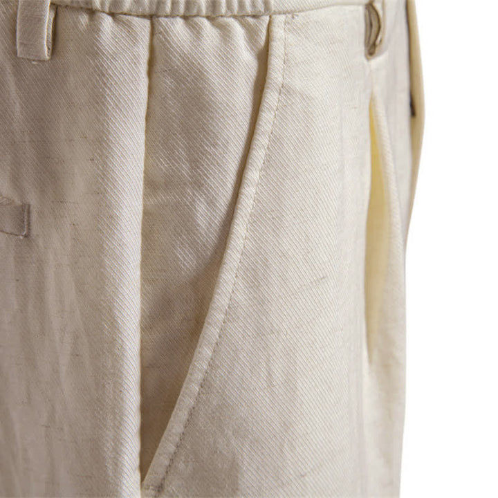 Buddha Stones Sommer-Freizeit-Bermudashorts für Herren mit Reißverschluss, Knöpfen und Taschen - image 34
