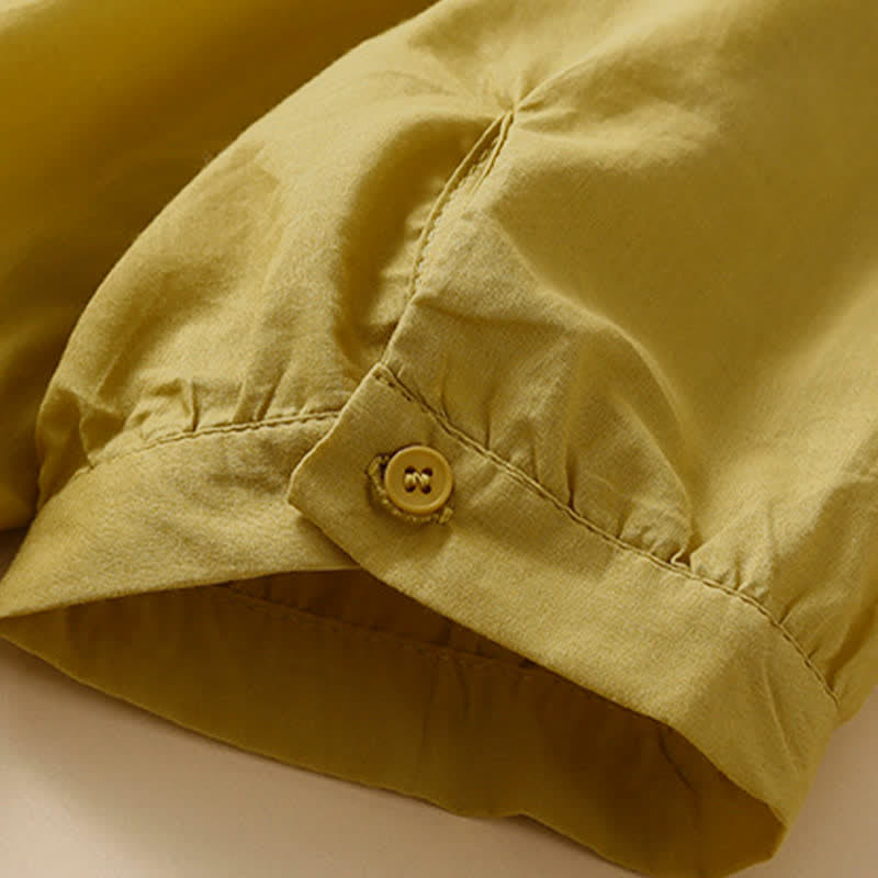 Buddha Stones Lässiges Sommer-T-Shirt mit Rundhalsausschnitt, Blumenstickerei und kurzen Ärmeln für Damen - image 10